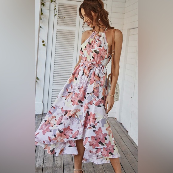 Amazon Halter Midi Dress - Picture 2 of 13